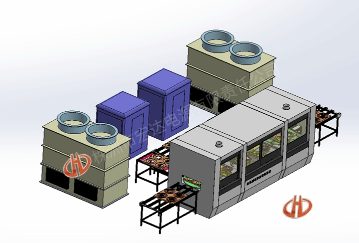 齒圈、軸承圈淬火生產(chǎn)線